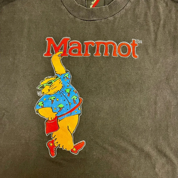 Marmot Vintage Mens 80’s T-Shirt - Size Large - Picture 3 of 7